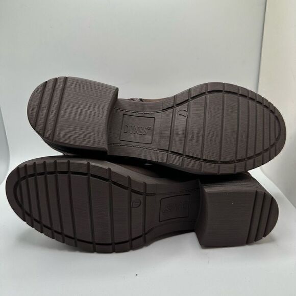 DUNES Women's Moto Boot 7 BROWN - Picture 5 of 7